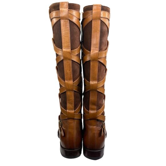 NWT FRYE Women's Jordan Brown Strappy Riding Boot Size US  7 - Picture 8 of 13